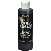 DecoArt Black Crafters Acrylic Paint 8oz